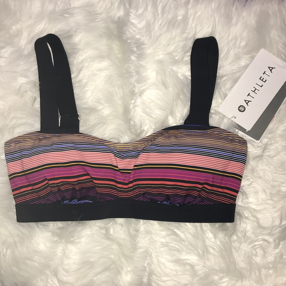 ATHLETA CAPRI STRIPE PURA BIKINI SIZE 32D/DD